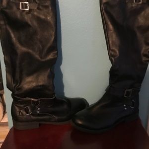 Black Bamboo Riding Boots